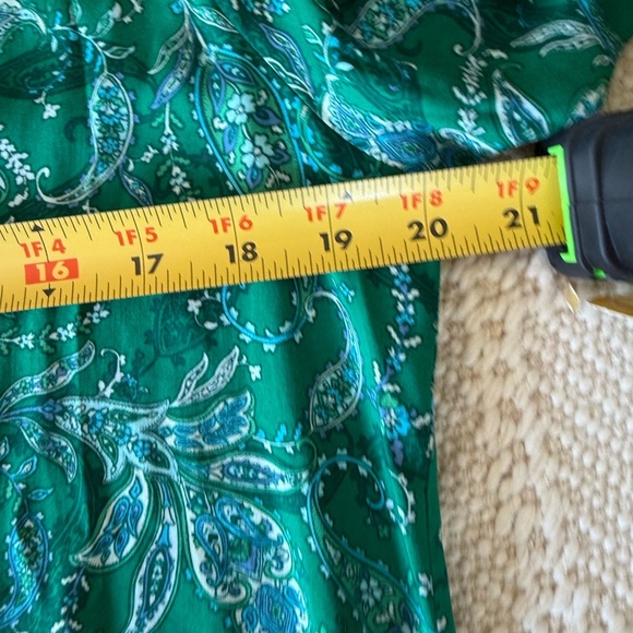 NWT J. Jill Teal Paisley Pullover Blouse SZ S - Picture 7 of 12